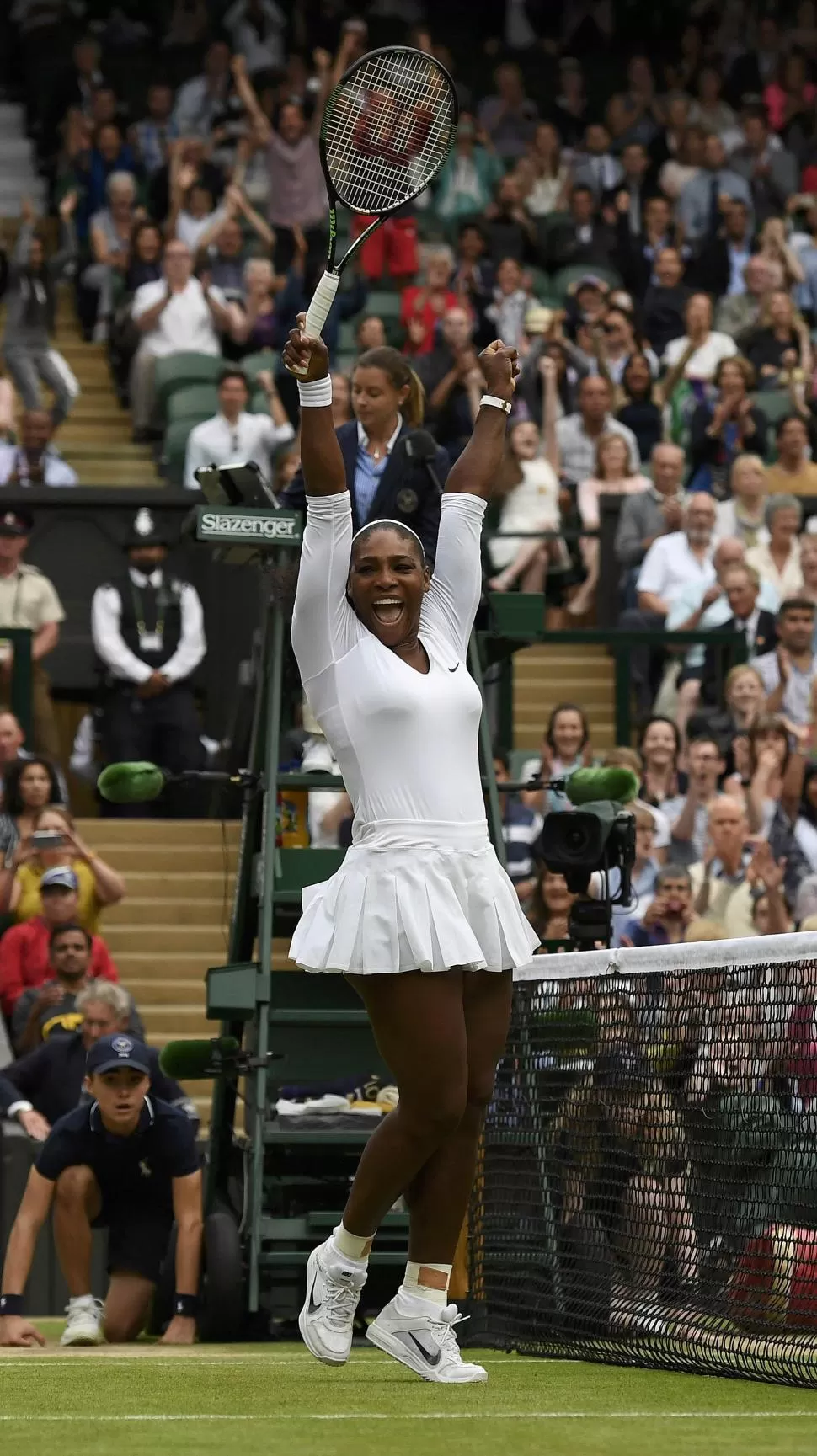 LA REINA DE WIMBLEDON. Serena Williams consiguió el título que tanto buscó. reuters