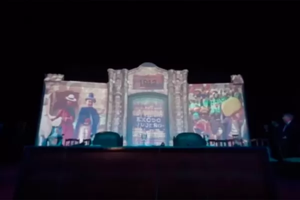 Video: mirá en 360° el mapping del Congreso en el teatro San Martín