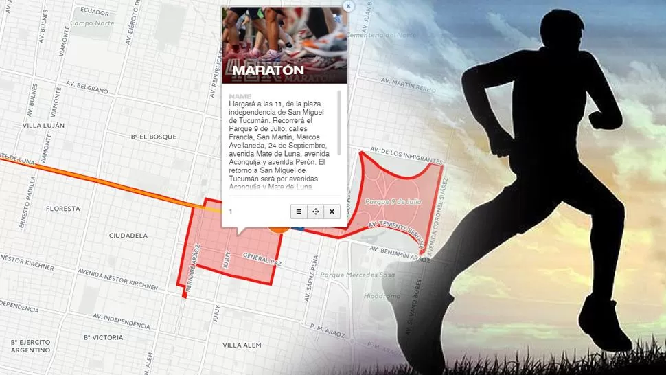 Mapa interactivo: cómo afectará al tránsito la Maratón del Bicentenario