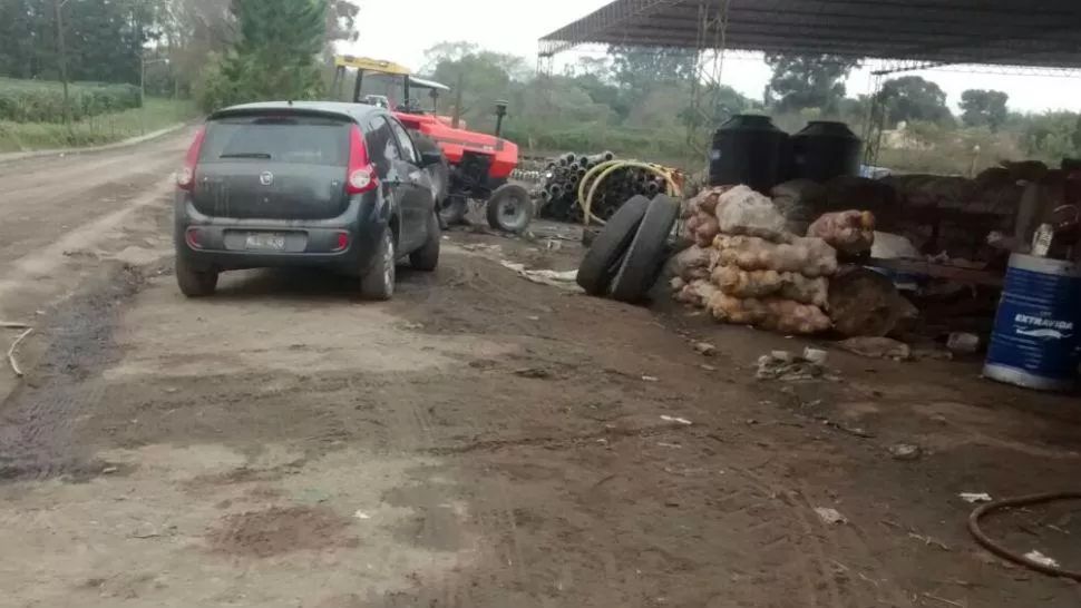 FINCA. Los dueños no encuentran el tractor secuestrado por la Policía. 