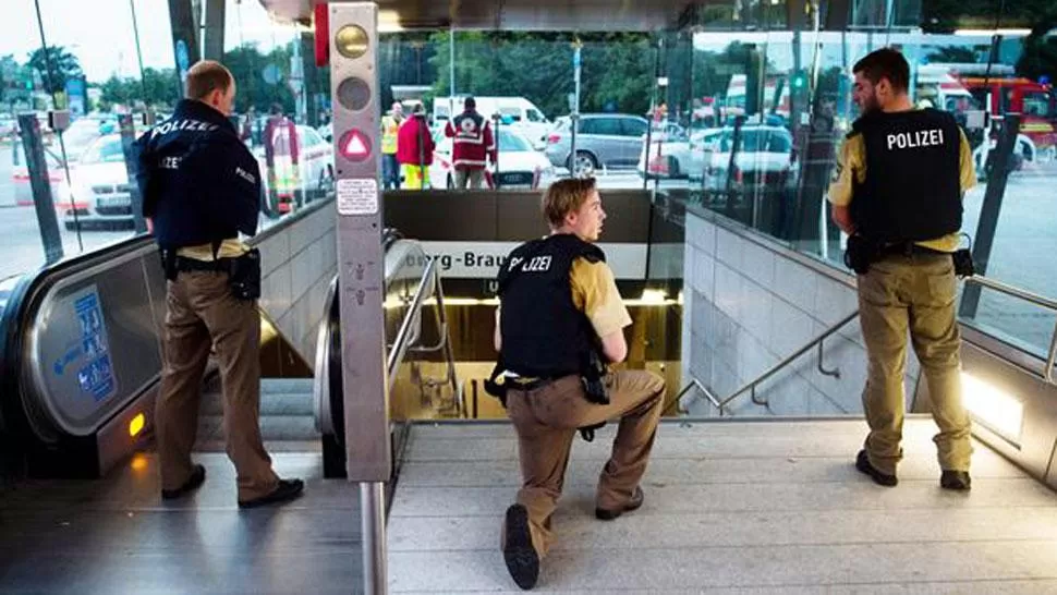 MUNICH. La Policía desplegó un gran operativo de seguridad. FOTO TOMADA DE LA NACIÓN.COM.AR