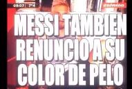 Todos los memes por el look platinado de Messi