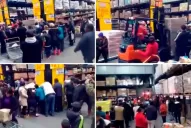 Video: desesperación en un mayorista por los botes de aceite