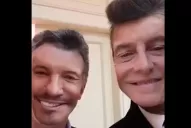 Macri y Tinelli intercambiaron sus rostros en Snapchat