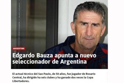 Según el diario español AS, Bauza es el nuevo técnico de la Selección Argentina