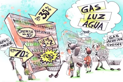 El consumo cayó más en el interior del país