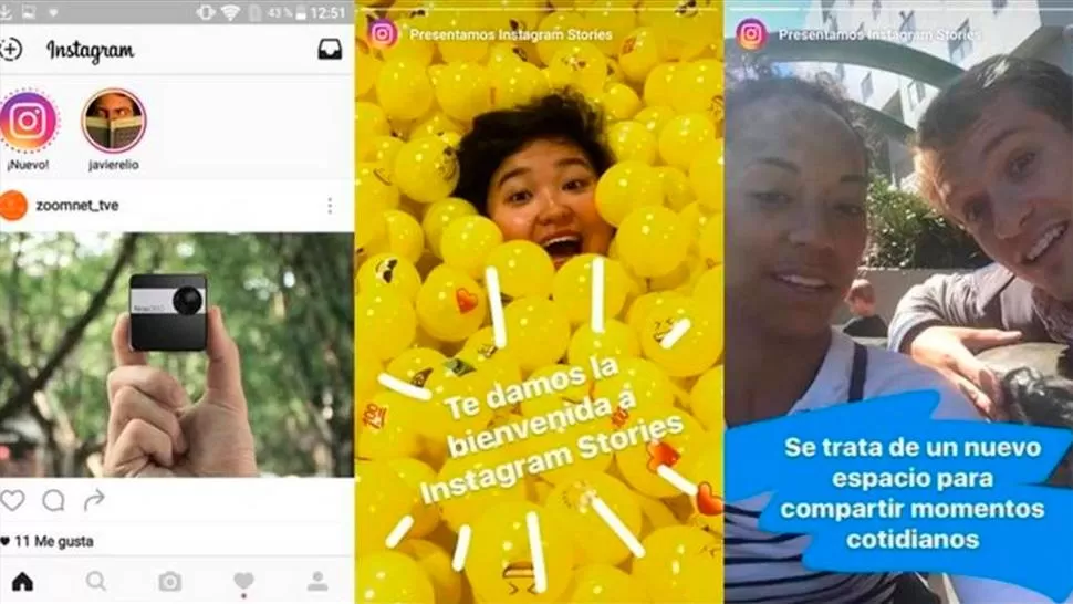 Instagram lanzó la opción Stories, el clon de Snapchat