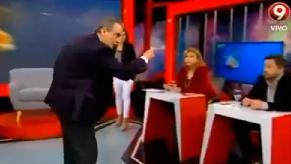 MOMENTO CALIENTE. Guillermo Moreno echó del piso al panelista. CAPTURA DE VIDEO