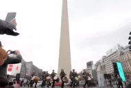 Malevo hizo repiquetear los bombos en el Obelisco
