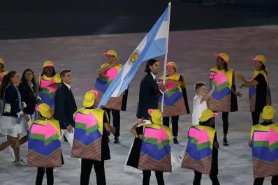 Argentina desfiló con Luis Scola como su abanderado