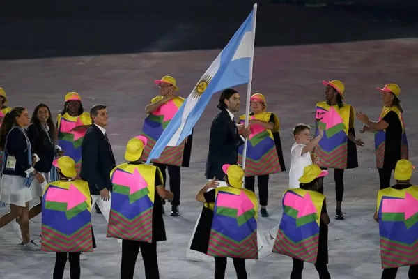 Argentina desfiló con Luis Scola como su abanderado