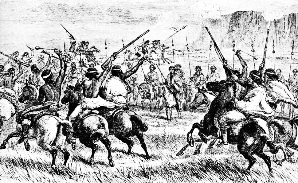 SUPUESTOS ALIADOS. Los asesinados en Chacay creían que los indios y los bandidos Pincheira podían ayudarlos a recuperar el poder. lLA GACETA / ARCHIVO.-
