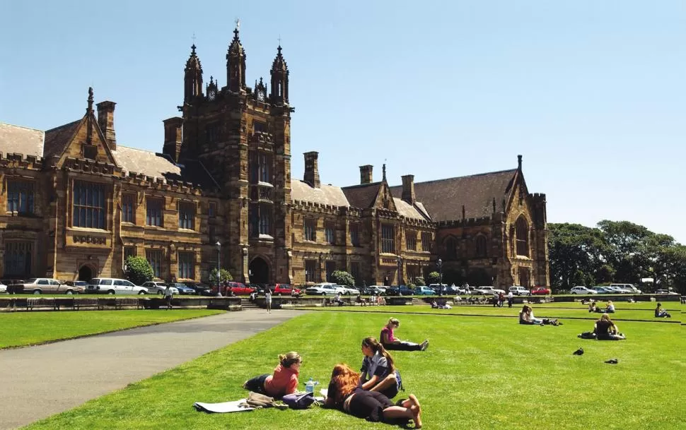 PUERTAS ABIERTAS. La Universidad de Sydney (Australia) tiene todo pensado y organizado para recibir a estudiantes de distintos lugares del mundo.  