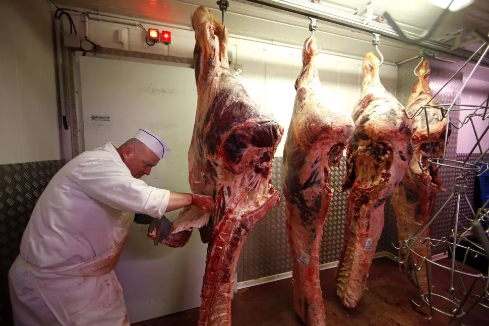 EN ALERTA. El retroceso de la venta de carne preocupa a los comerciantes, que cuestionan la posibilidad de nuevos incrementos en los precios. REUTERS (ARCHIVO)