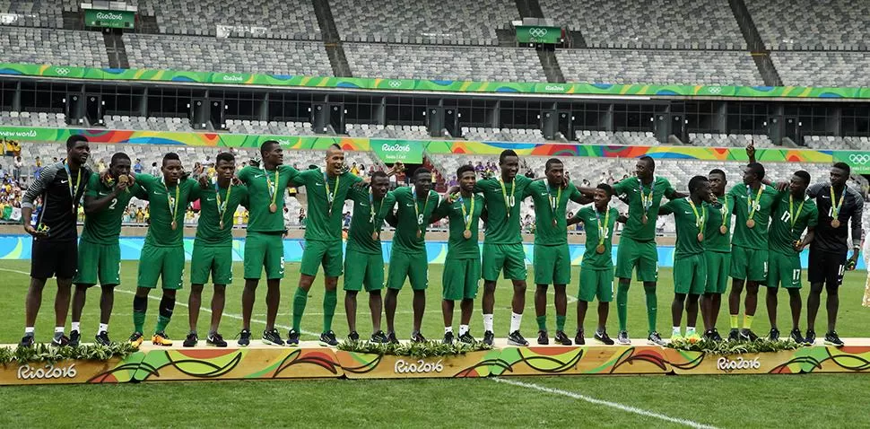 Nigeria llegó siete horas de su debut a la cita brasileña y se va con el bronce en fútbol.
FOTO DE REUTERS