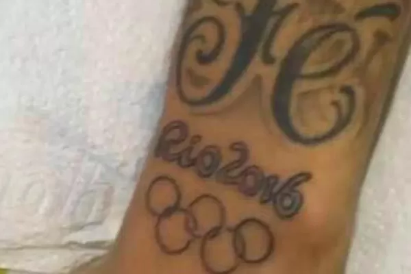 Neymar se tatuó los anillos olímpicos luego de ganar el oro
