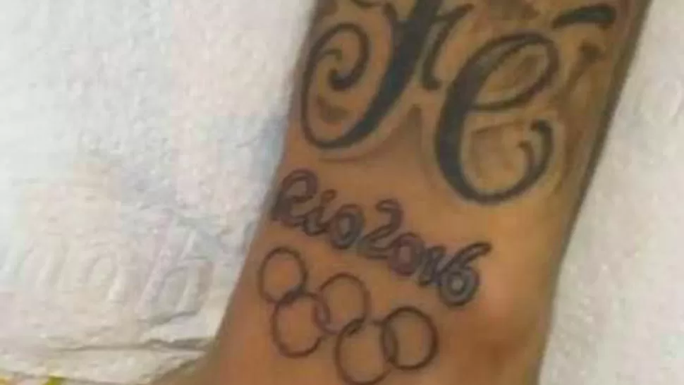 Neymar se tatuó los anillos olímpicos luego de ganar el oro
