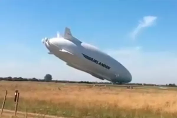 Así se estrelló el Airlander 10, el dirigible más grande del mundo