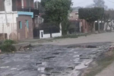Una esquina de Banda del Río Salí se convirtió en laguna