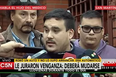 La familia del médico que mató a un ladrón recibe amenazas de muerte