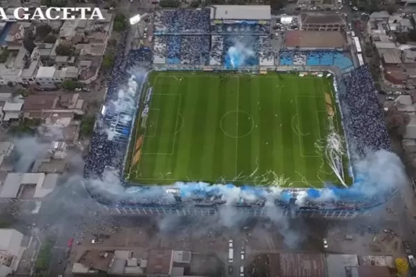 Mirá el recibimiento a Atlético filmado desde un drone