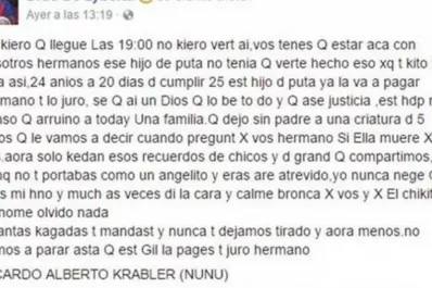 La carta del hermano del ladrón asesinado por el médico: no vamos a parar hasta que este gil la pague