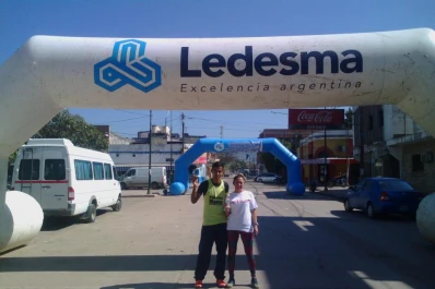 Emilse Leguizamón y Aron Quiroga festejaron juntos