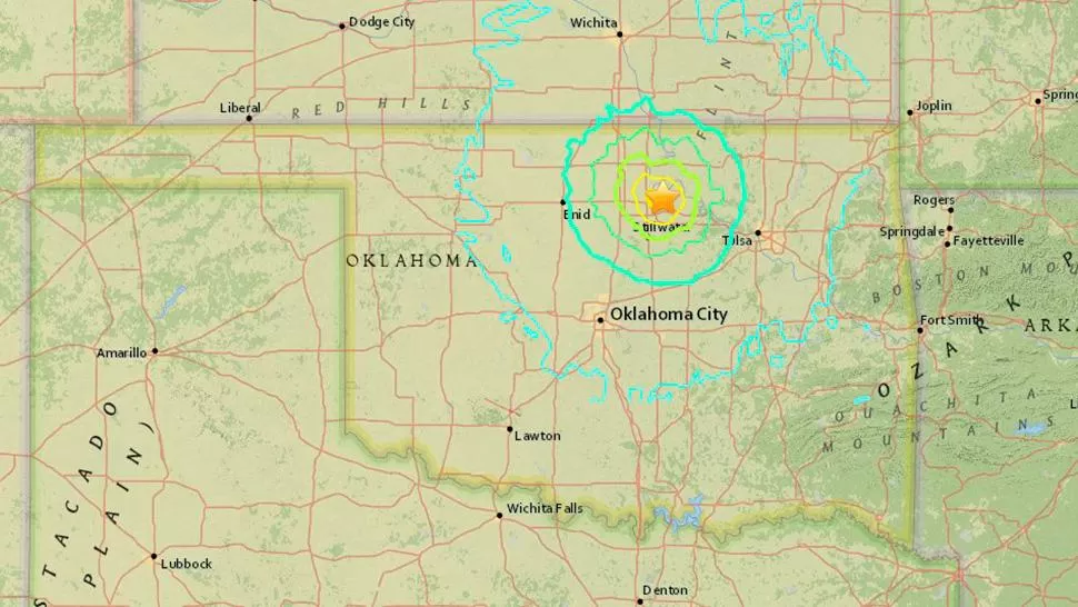 Terremoto de magnitud 5,6 sacude Oklahoma