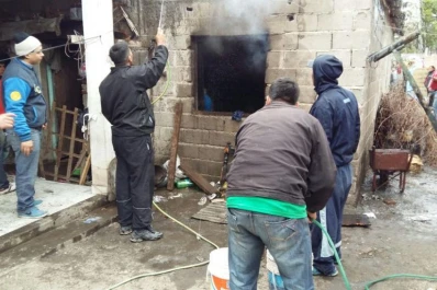 Perdieron todo por las llamas