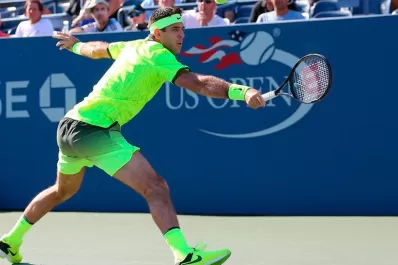 Del Potro y las cargadas que recibe por su extravagantes colores en el US Open