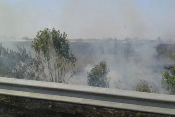 La ruta 38 arde por la quema de cañaverales