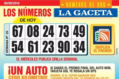 Los Números de Oro de LA GACETA
