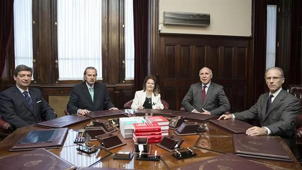 PLENO. Los integrantes de la Corte Suprema de Justicia de la Nación. FOTO TOMADA DE CIJ.GOV.AR