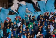 Los hinchas de Atlético volvieron a la tribuna visitante después de tres años