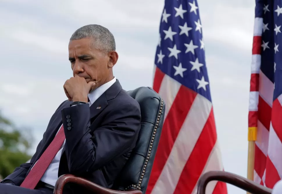 EL PENTÁGONO. Obama se emocionó en el acto. fotos reuters