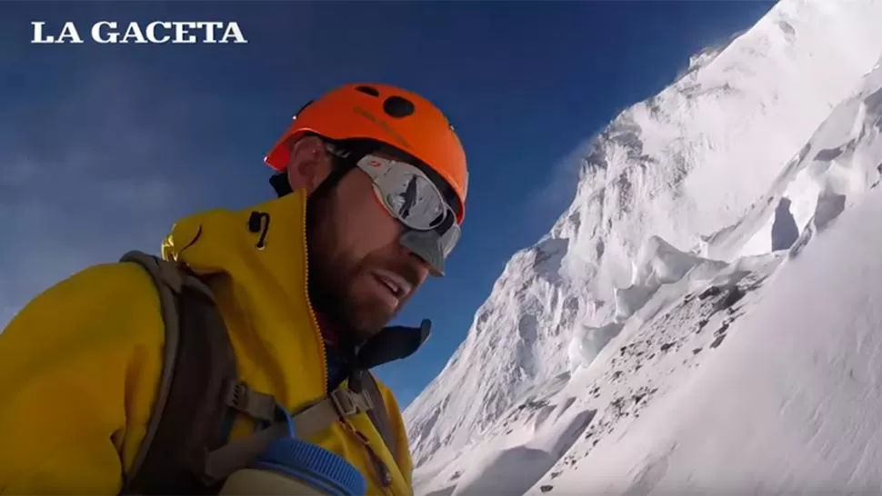 SUBIDA EXTREMA. Zelaya Huerta llegó hasta los 7.400 metros en el Everest; el próximo año irá por la cima. 