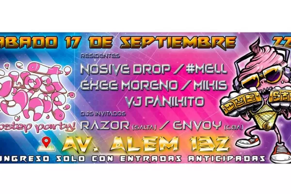 El fin de semana contará con una nueva Sweet Shop Dubstep Party