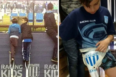 El nene que le prestó la muleta al amigo para ver a Racing recibió una prótesis como regalo del club