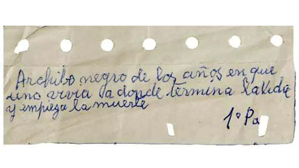 Jorge Julio López dejó por escrito recuerdos sobre su secuestro