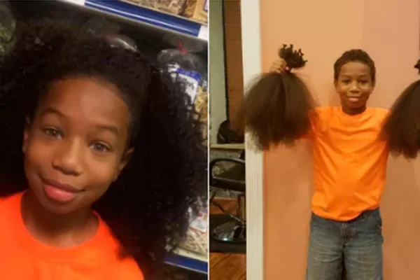La conmovedora historia del niño que dejó crecer su pelo durante dos años