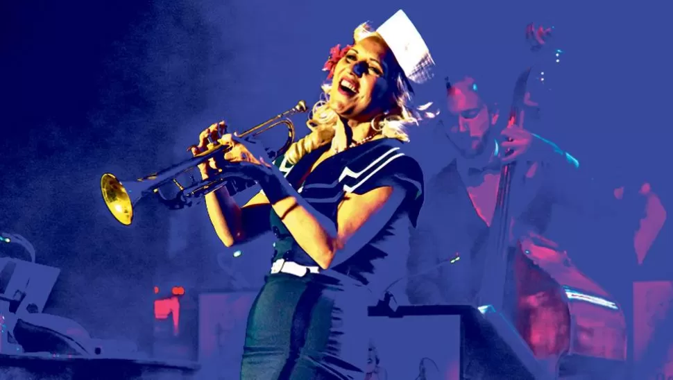 Es sueca, y lleva el jazz y el swing por el mundo