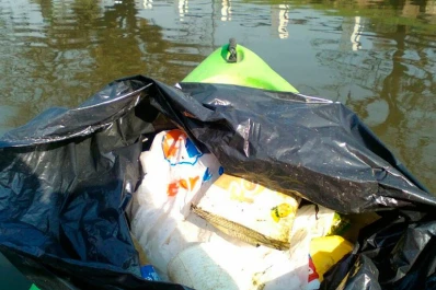 Ciudadanos se unieron para limpiar el lago San Miguel