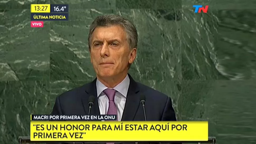 Las ocho frases más fuertes de Macri durante su discurso en la ONU
