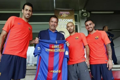 Mascherano posó con Terminator