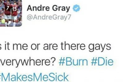 Un futbolista de la Premier fue suspendido por comentarios racistas y machistas en las redes