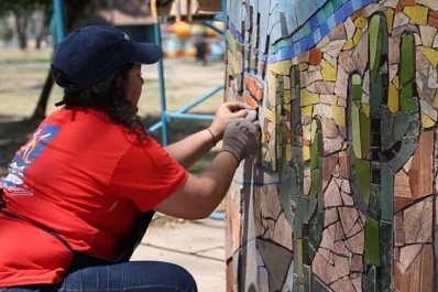 Artistas inauguraron los nuevos murales del parque Avellaneda