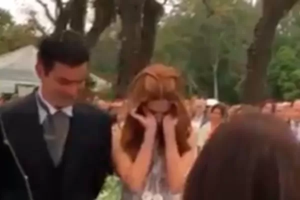 Video: Macedo no pudo contener las lágrimas antes de dar el sí