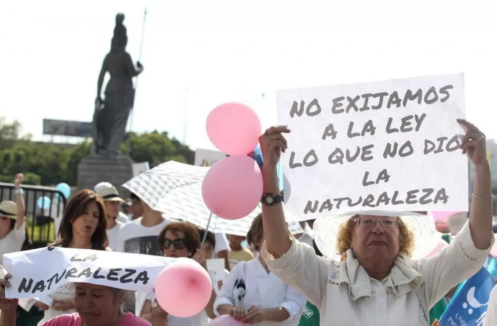 MANIFESTACIÓN. Hace semanas que los mexicanos marchan para que no se apruebe la ley. FOTO TOMADA DE ESCAPAPORTUVIDA.NET 