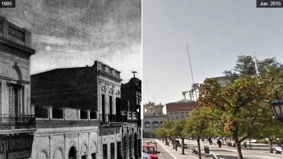 Así cambió la plaza Independencia en 110 años