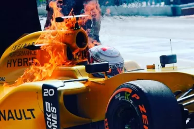 Video: un piloto de Fórmula 1 se salvó de quemarse vivo